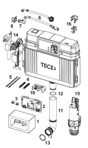 Tecericambi Box 13cm Canotto C o ring L 369mm