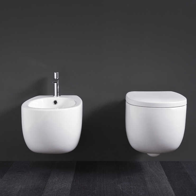 Milk Bidet Sospeso Bianco Matt