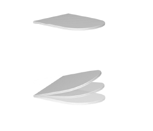 Pin Coprivaso In Termoindurente Con Chiusura Soft Bianco Matt