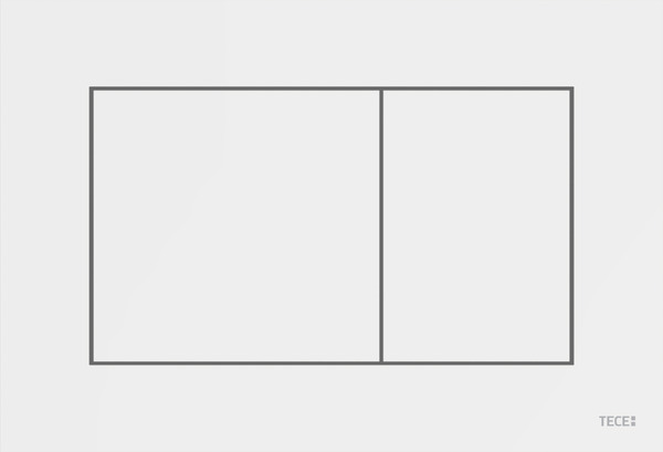 Tecenow Placca Wc 2t In Plastica Bianco