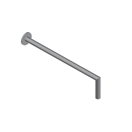 Zero Braccio Doccia 40 Cm Acciaio Inox Spazzolato