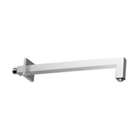 Braccio Doccia Mm 400 Quadro Con Rosone