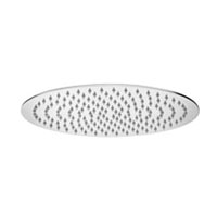 Soffione D300 Tondo Piatto Inox Jamaica Con Snodo